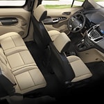 khaki colored interior of the ford transit connect 